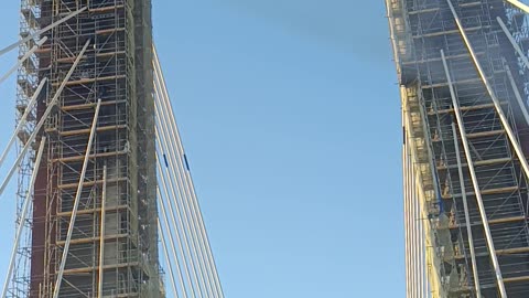 Portable Toilet Falls From Construction Crane Over Centenary Bridge