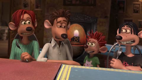 Meeting Rita_s Rat Family _ Flushed Away (2006)