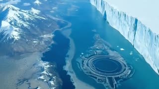 More footage beyond Antarctic Ice Wall.