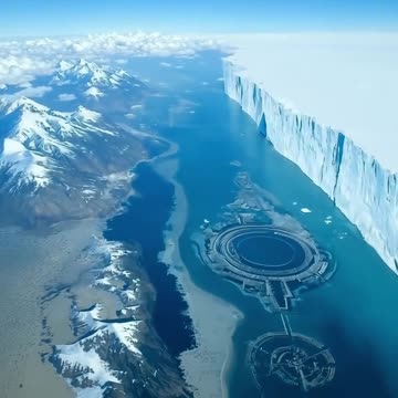 More footage beyond Antarctic Ice Wall.