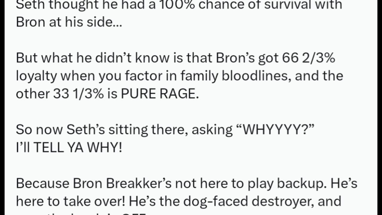 Scott Steiner explains why his nephew Bron Breakker betrayed Seth Rollins