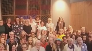 Dr. Helen Joyce and the attendees at the Women's Right's Party conference in Auckland. 25/x 2025