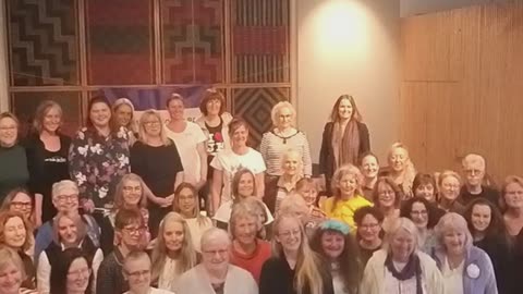 Dr. Helen Joyce and the attendees at the Women's Right's Party conference in Auckland. 25/x 2025