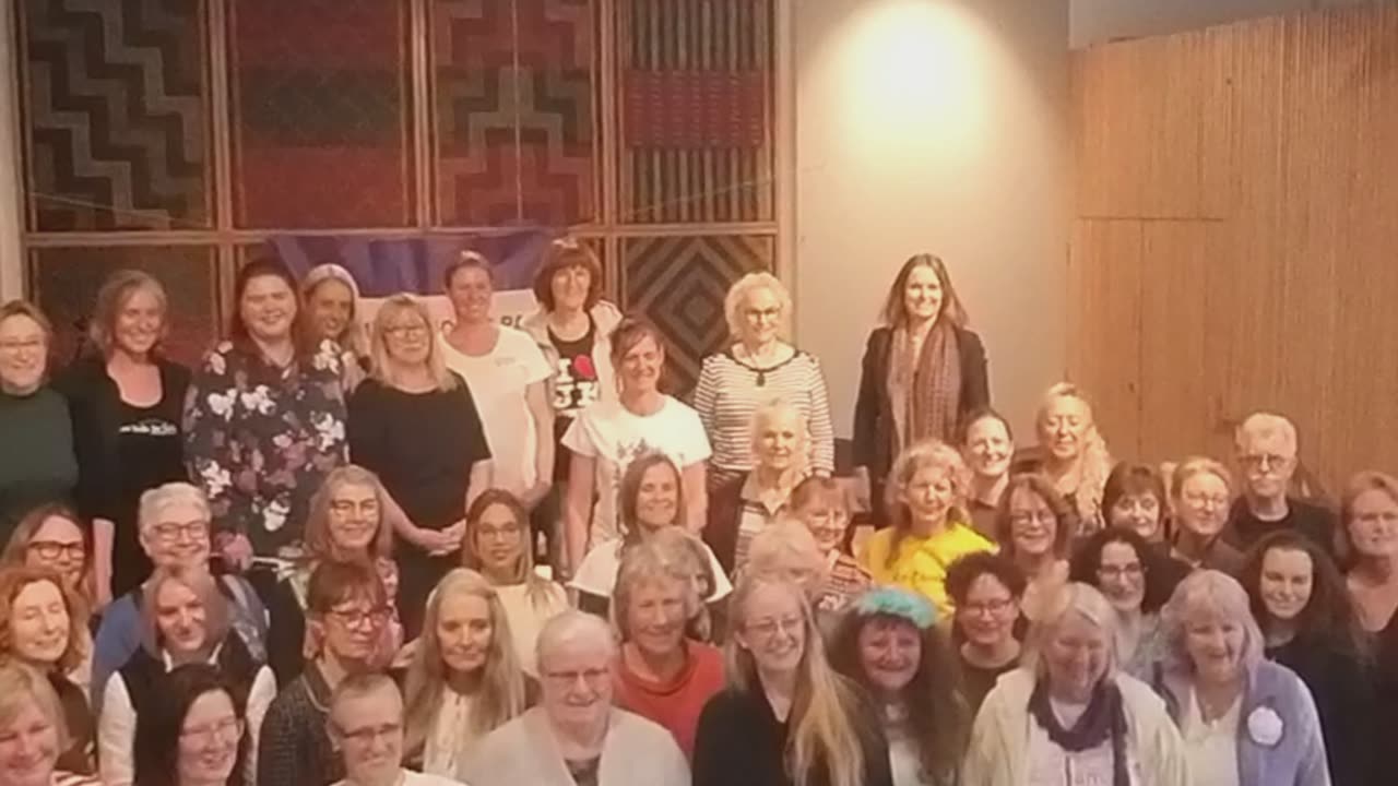 Dr. Helen Joyce and the attendees at the Women's Right's Party conference in Auckland. 25/x 2025