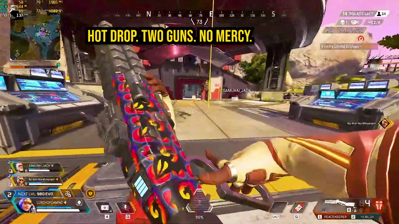 Broken Moon Hot Drop → Escape with Movement → Came back → Squad Wiped! Apex Legends