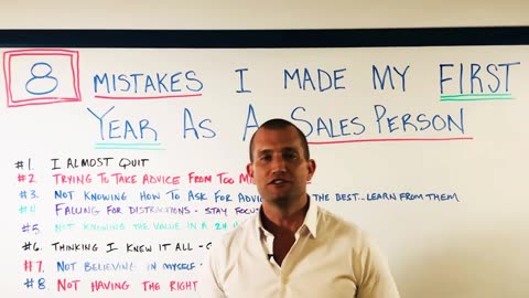 CAR SALES TRAINING: 8 Mistakes I Made My First Year in Sales (Avoid These!)
