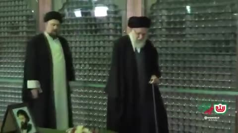 Video footage of Khamenei's visit to Khomeini's grave
