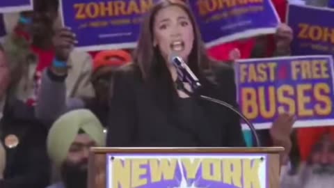 AOC Goes on Unhinged Rant at Mamdani Rally