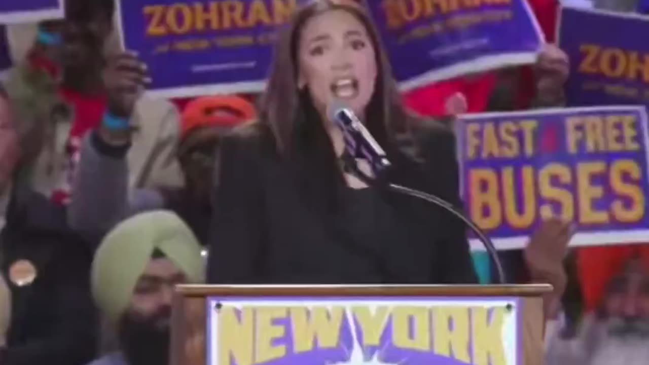 AOC Goes on Unhinged Rant at Mamdani Rally