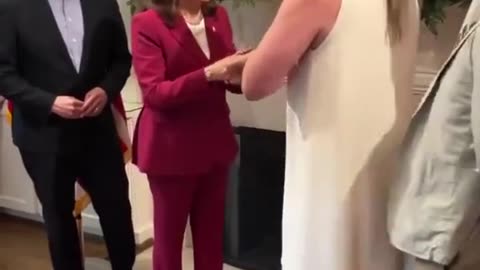 Kamala Harris shaking tranny hands