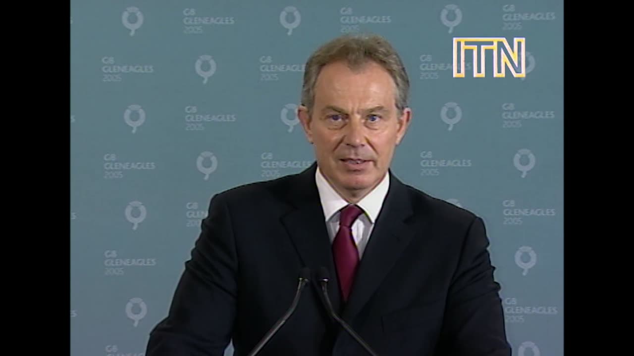 7_7 London Bombings | Tony Blair and George Bush React to News of Attacks (2005)