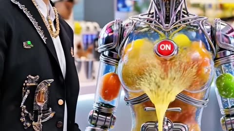 Fresh Lemonade Dispenser Robot #humanoidrobot #airobots #robot #robotics #technology #humanoid