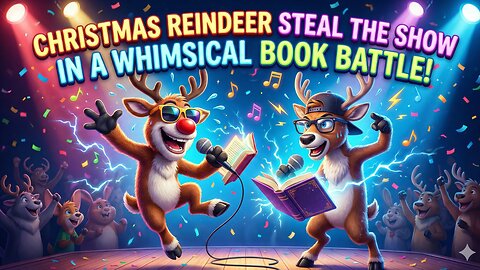 Christmas REINDEER Steal the Show in a Whimsical Book Battle