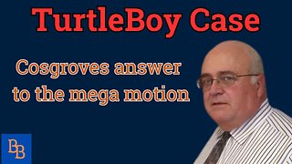 Turtleboy Cosgrove response to mega motion