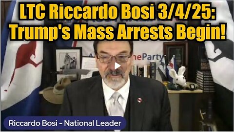 Riccardo Bosi 3/4/25 - Trump's Mass Arrests Begin!