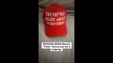 BREAKING NEWS: Marjorie "Traitor" Greene says she is resigning! #maga