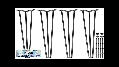 VEVOR Hairpin Table Legs 26" Black Set of 4 Desk Legs 880lbs Review