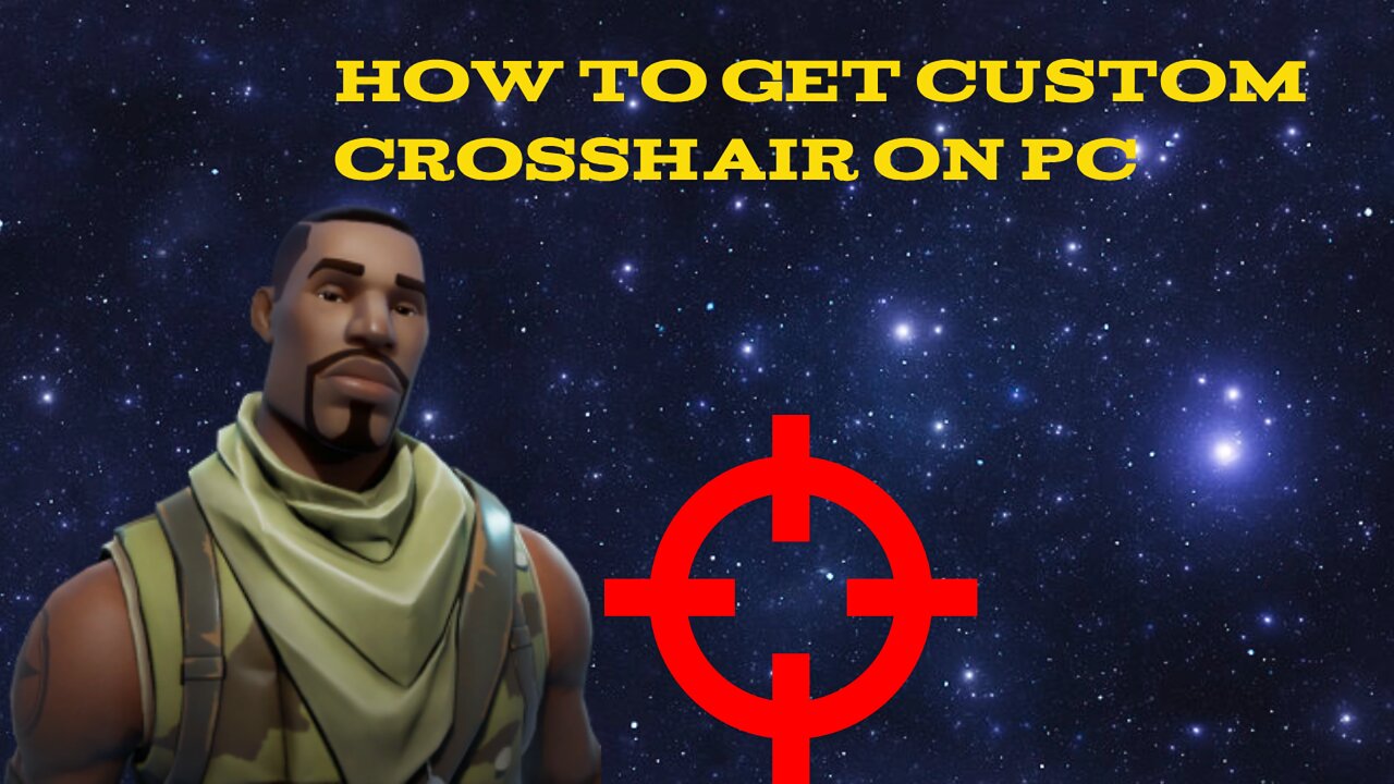 How to get custom crosshair on PC!!