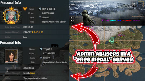 Exposing more admin abusers in a "free medal" server ran by @frankytlast5076 LIOS