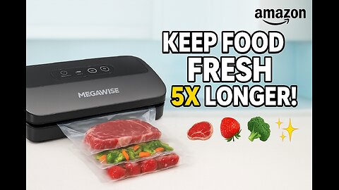 MegaWise Vacuum Sealer Machine – 80kPa Suction Power