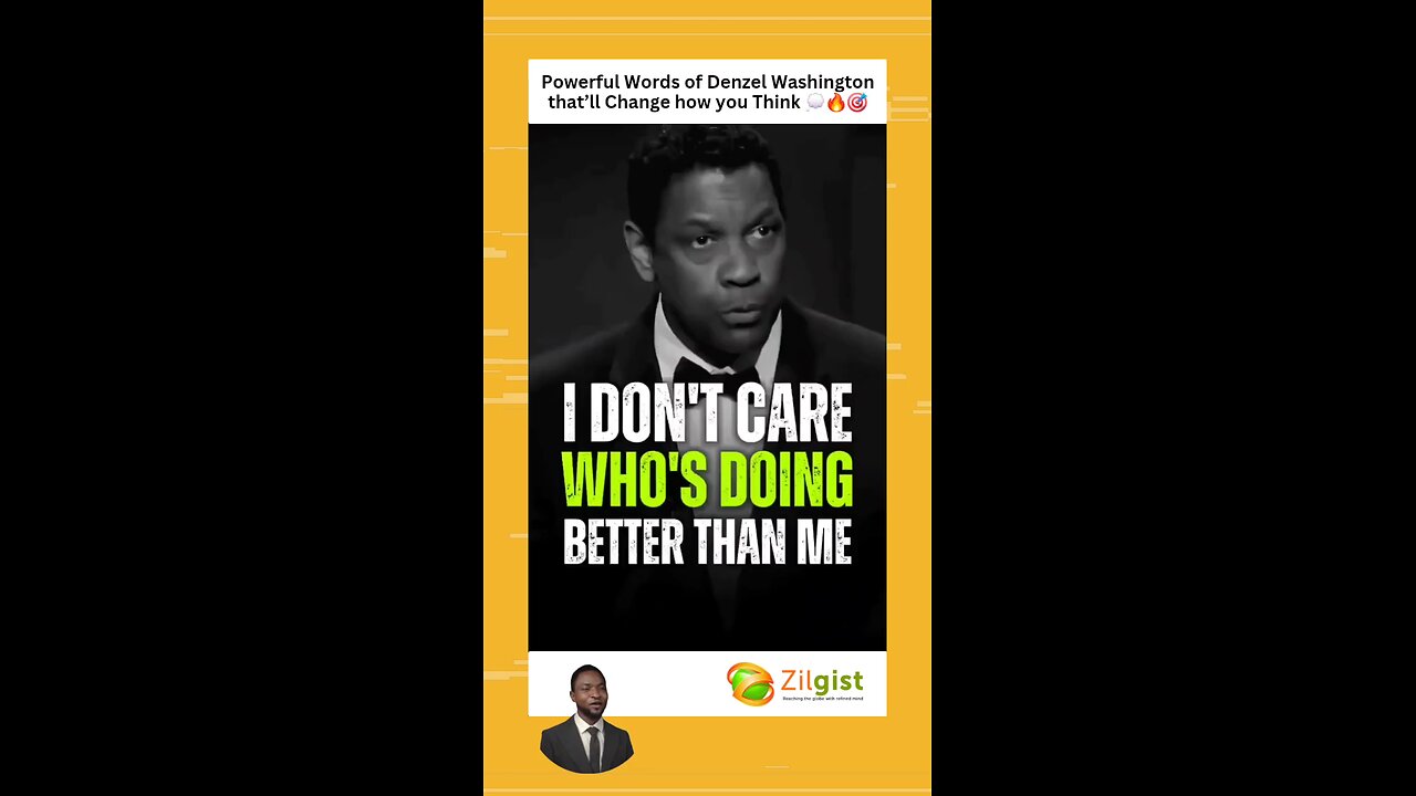 Powerful Words of Denzel Washington that’ll Change how you Think 💭🔥🎯