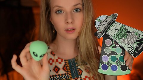 👽 ASMR Alien makeup for Halloween