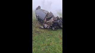 Accidente tras conducir a casi 200 km/h en pleno banco de niebla
