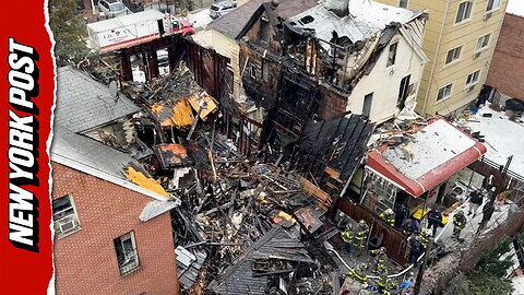 Video shows aftermath of destructive 4-alarm house fire in Queens