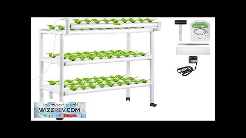 VEVOR Hydroponics Growing System 90 Sites 10 Food-Grade PVC-U Pipes 3 Layers Review