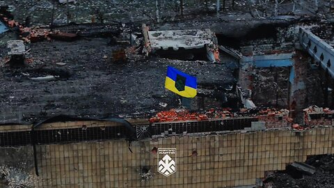 🇺🇦 The Ukrainian Flag on the Building of the Kupiansk City Council