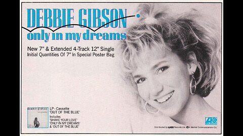 Debbie Gibson ( Only in My Dreams ) Official Music Video 1986