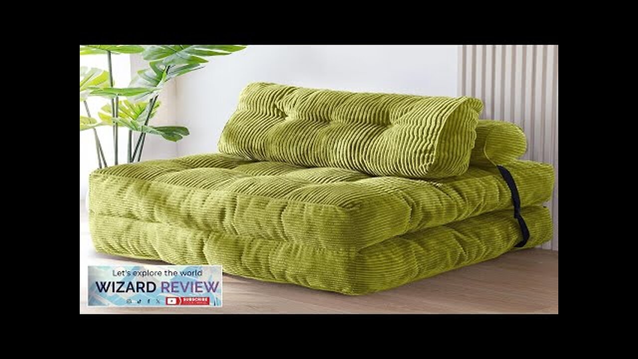 MAXYOYO Green Folding Sofa Bed for Seating mattress convertible sleeper Review