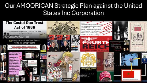 OUR STRATEGIC PLAN AGAINST THE UNITED STATES INC & THE USA (MILITARY) [FOREIGN AGENTS SEE 28USC 3002