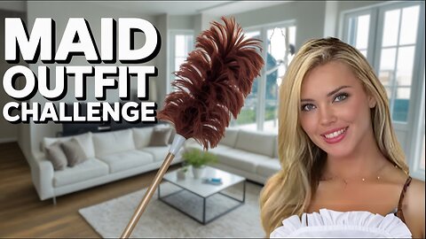 Marie Dee Rocks Maid Outfit with Stockings and Garter!