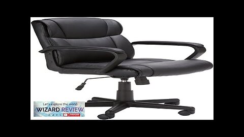 Amazon Basics Office Computer Task Desk Chair with Padded Armrests Mid-Back Adjustable Review