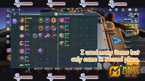 I used many items but only came in second place