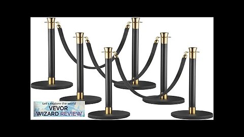 VEVOR Crowd Control Stanchion Set of 6 Pieces Stanchion Set Stanchion Set Review