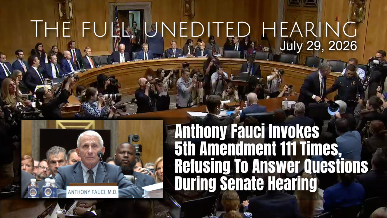 Anthony Fauci Invokes 5th Amendment 111 Times, Refusing To Answer Questions During Senate Hearing