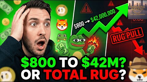 $800 to $42,000,000?! Meme Coins: Generational Wealth or Total Rug Pull? 🚨