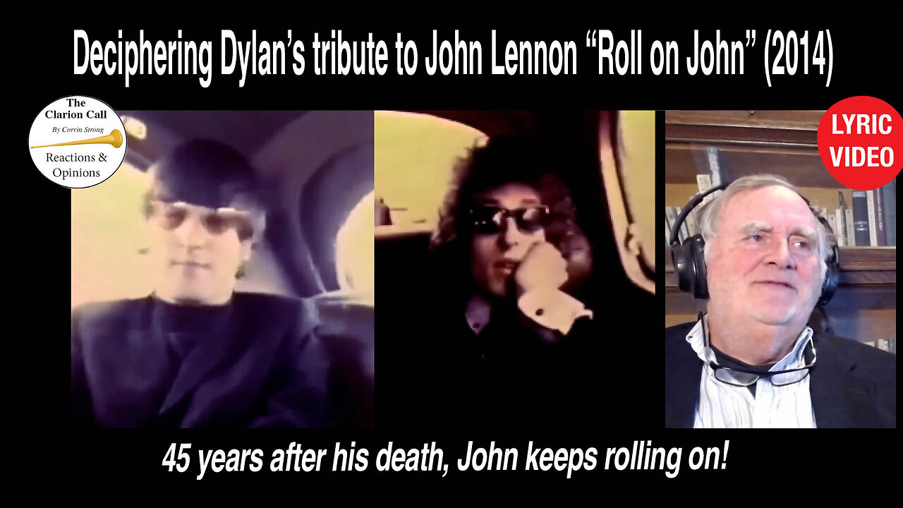 Deciphering Dylan’s tribute to John Lennon, “Roll on John” (2012) 45 years after. #lyricvideo