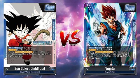 Dragonball Fusion World Online Son Goku Childhood VS Vegito!!