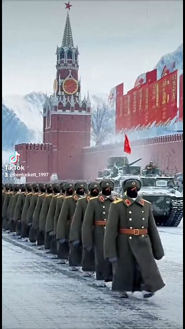 Soviet Penguin Army Military Parade (1980s TV Style) - Sora