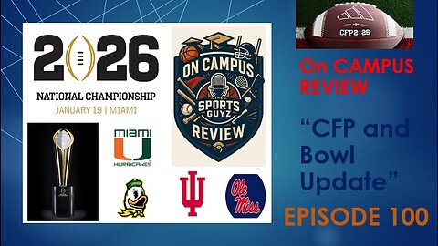 College Football Playoff Update - Jan 4th 2026 | Episode 100 | The Sports Guyz