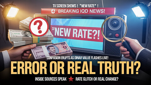 🚨 Breaking IQD Report – TV Screens Show “New Rate” Across Iraq!💰🌍 💰 💥 Today's IQD News!