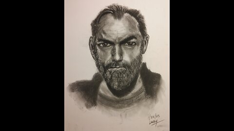 1-25-25 45-minute Portrait Charcoal Drawing