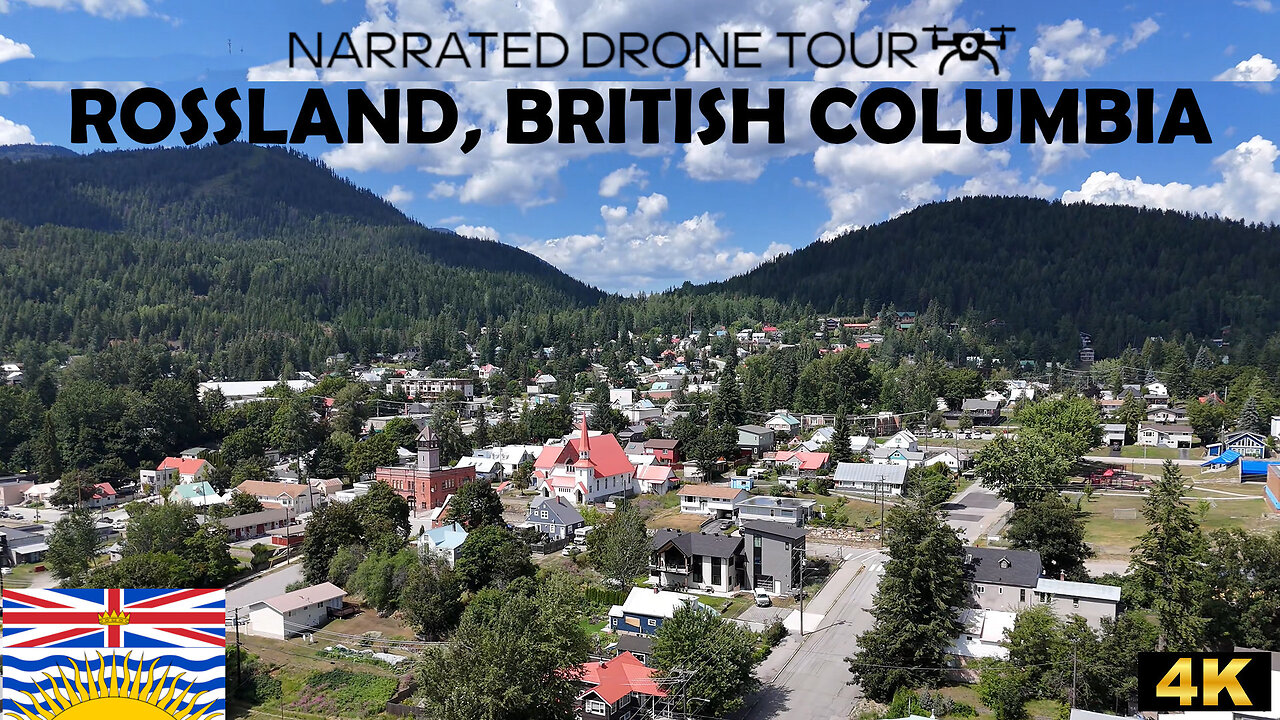 🎿 Rossland, British Columbia 🏔️ 4K Drone