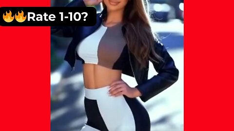 🔥 Rate Her Body in These Patterned Leggings 1-10? 😍 Supermodel 4K