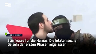 Stirnküsse für die Hamas: Die letzten sechs Geiseln der ersten Phase freigelassen