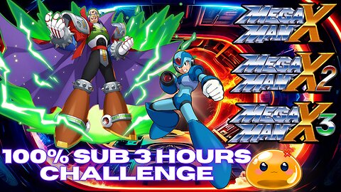 【Mega Man X Trilogy】100% Run – All 3 Games Back-to-Back Under 3 Hours?