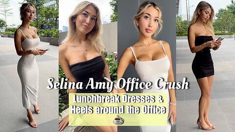 Selina Office Crush | Mini Dresses, Tight-Dresses & High Heels around the Office & in the Elevator